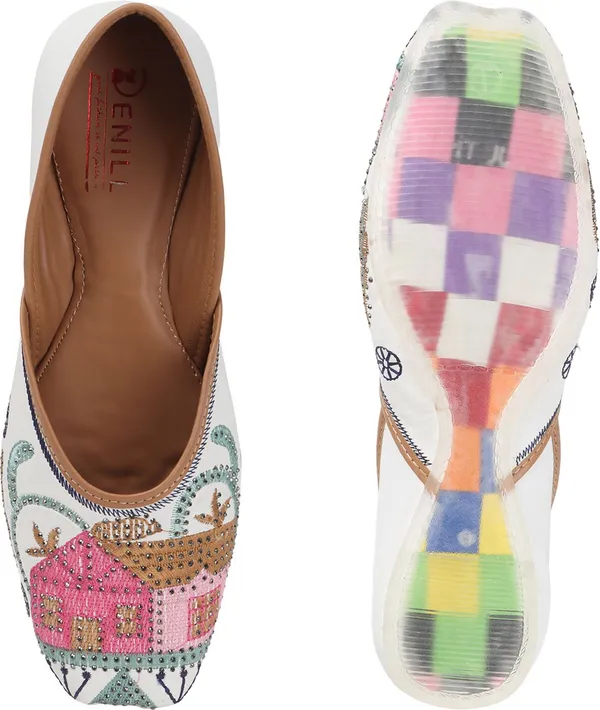 White_Synthetic_Leather_Bellies_For_Women
