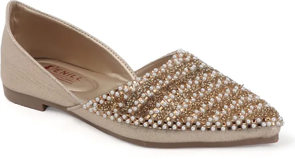 Gold_Synthetic_Leather_Bellies_For_Women