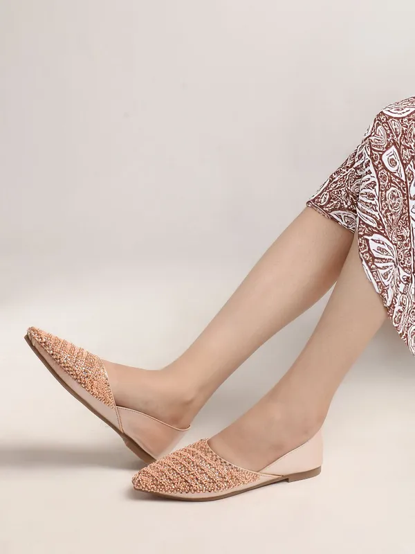 Pink_Synthetic_Leather_Bellies_For_Women