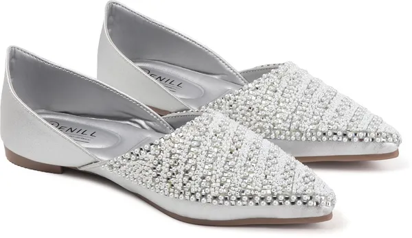 Silver_Synthetic_Leather_Party_Slip_On_Bellies_For_Women
