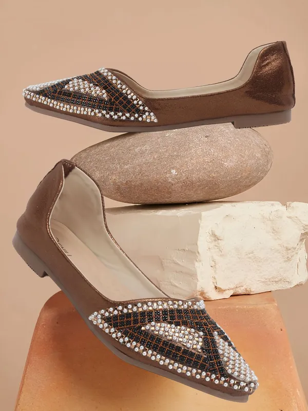 Copper_Synthetic_Leather_Bellies_For_Women