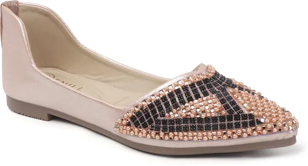 Pink_Synthetic_Leather_Bellies_For_Women
