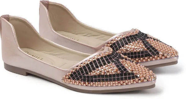 Pink_Synthetic_Leather_Bellies_For_Women