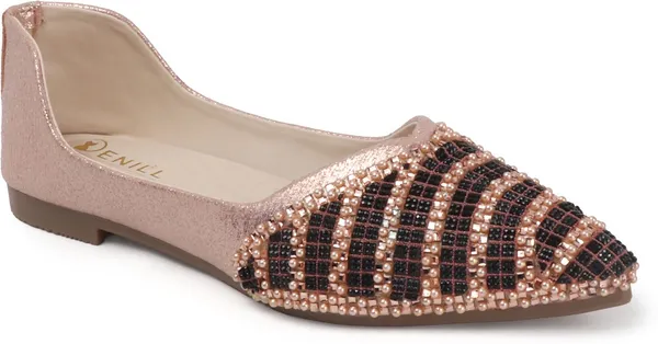 Pink_Synthetic_Leather_Bellies_For_Women