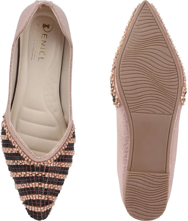 Pink_Synthetic_Leather_Bellies_For_Women