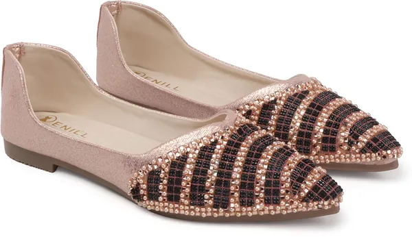 Pink_Synthetic_Leather_Bellies_For_Women