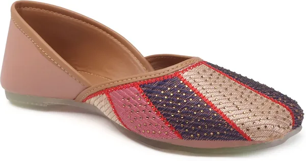 Pink_Synthetic_Leather_Bellies_For_Women