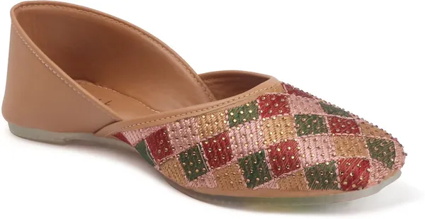 Beige_Synthetic_Leather_Bellies_For_Women