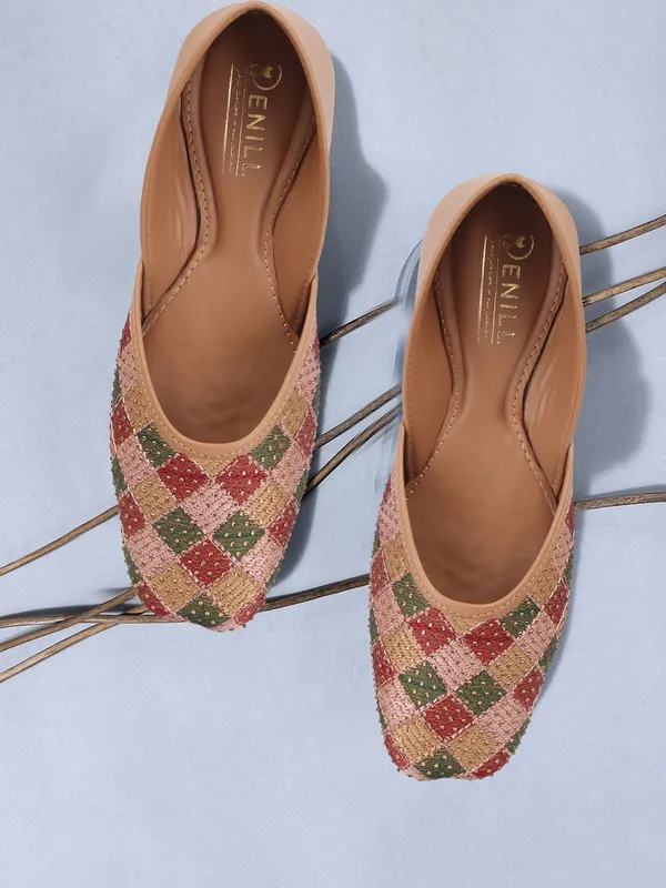 Beige_Synthetic_Leather_Bellies_For_Women