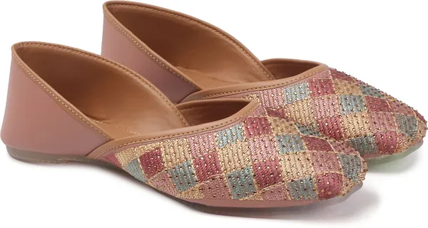 Pink_Synthetic_Leather_Bellies_For_Women