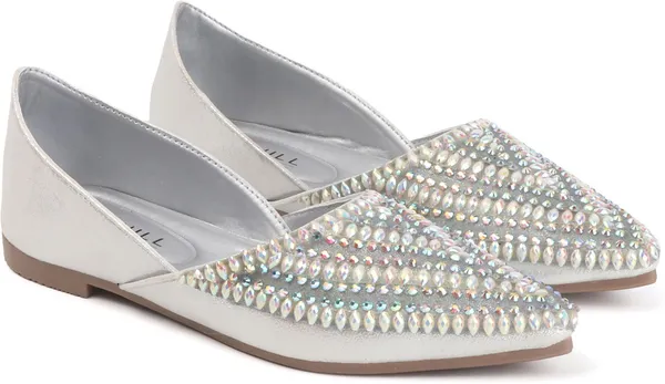 Silver_Synthetic_Leather_Bellies_For_Women