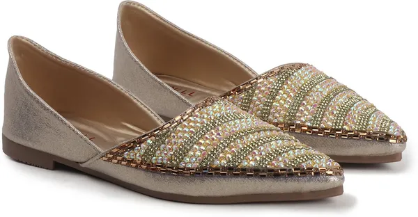 Gold_Synthetic_Leather_Bellies_For_Women
