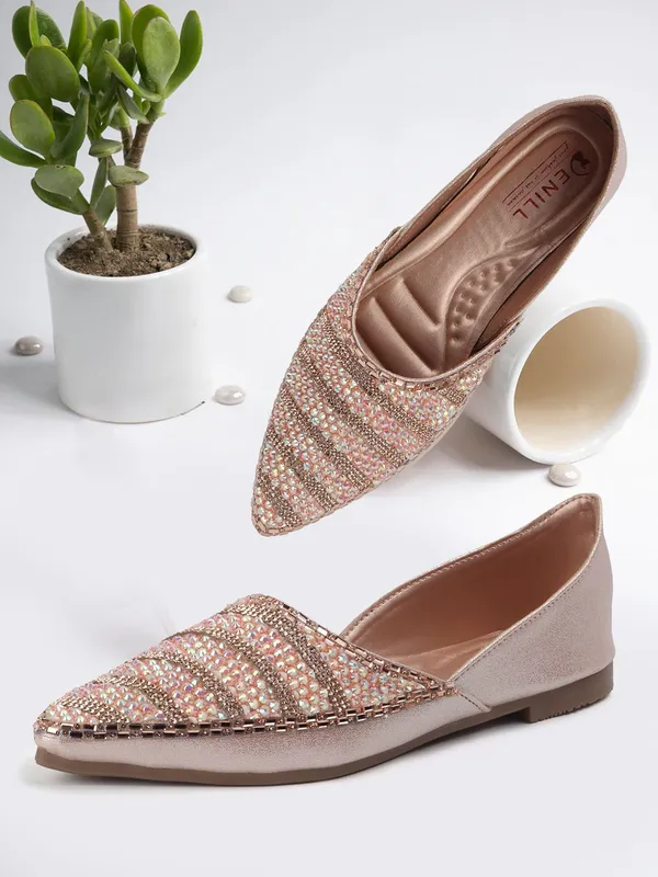 Pink_Synthetic_Leather_Bellies_For_Women