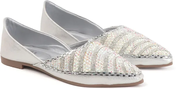 Silver_Synthetic_Leather_Bellies_For_Women