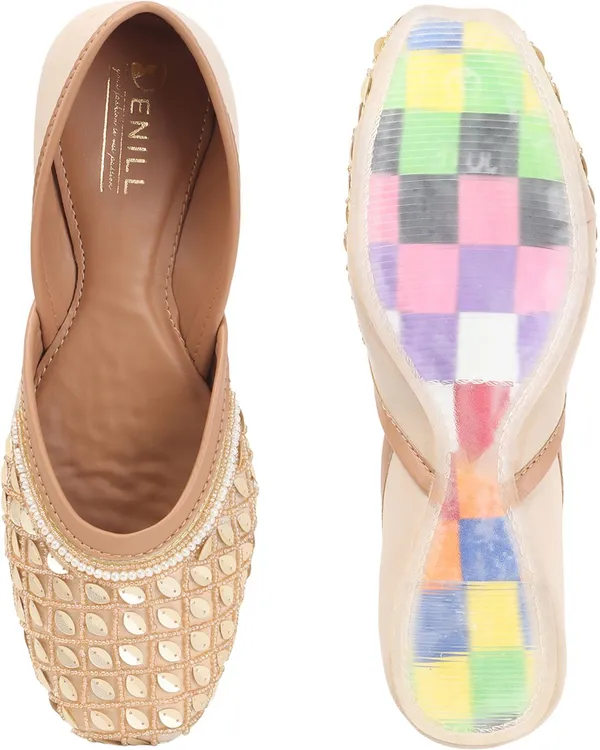 Beige_Synthetic_Leather_Bellies_For_Women