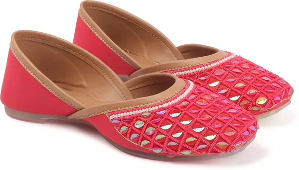 Magenta_Synthetic_Leather_Party_Slip_On_Bellies_For_Women