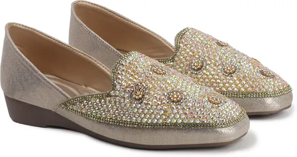 Gold_Synthetic_Leather_Bellies_For_Women