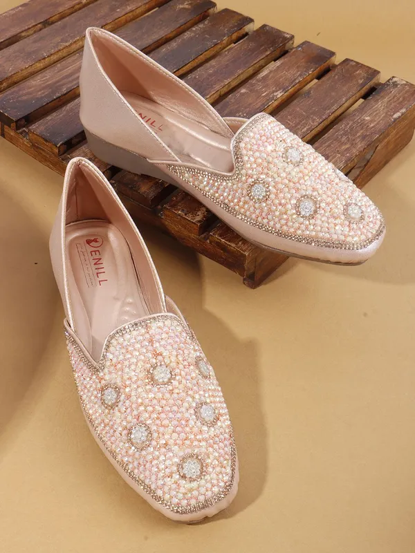 Pink_Synthetic_Leather_Bellies_For_Women