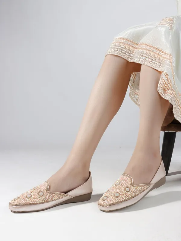 Pink_Synthetic_Leather_Bellies_For_Women