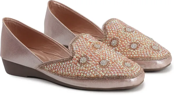 Pink_Synthetic_Leather_Bellies_For_Women