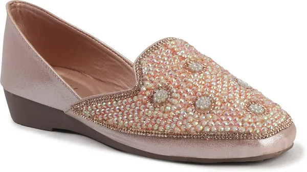 Pink_Synthetic_Leather_Bellies_For_Women