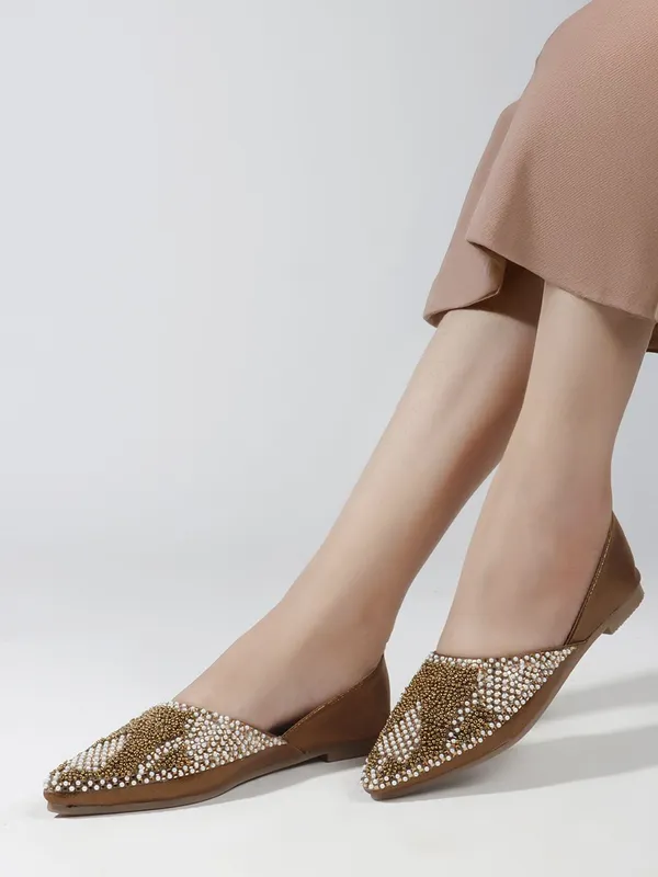 Antique_Synthetic_Leather_Wedding_Slip_On_Bellies_For_Women