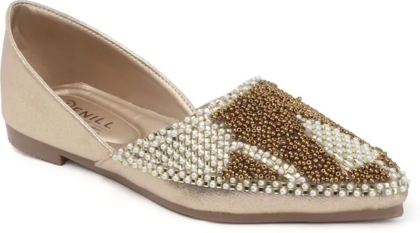 Gold_Synthetic_Leather_Bellies_For_Women