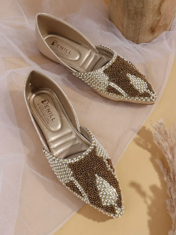Gold_Synthetic_Leather_Bellies_For_Women