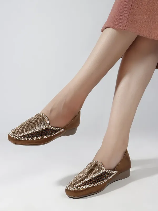 Copper_Synthetic_Leather_Bellies_For_Women