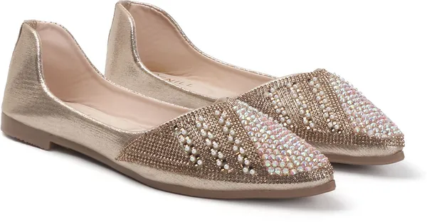 Gold_Synthetic_Leather_Bellies_For_Women