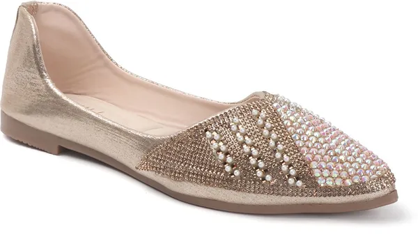 Gold_Synthetic_Leather_Bellies_For_Women