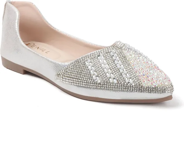 Silver_Synthetic_Leather_Bellies_For_Women