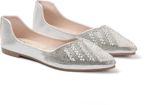 Silver_Synthetic_Leather_Bellies_For_Women