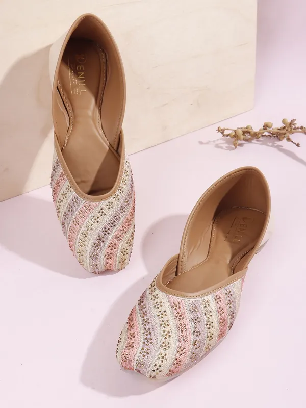 Beige_Synthetic_Leather_Bellies_For_Women