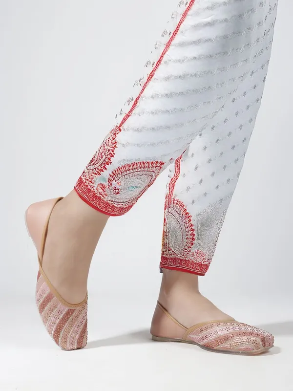 Pink_Synthetic_Leather_Bellies_For_Women