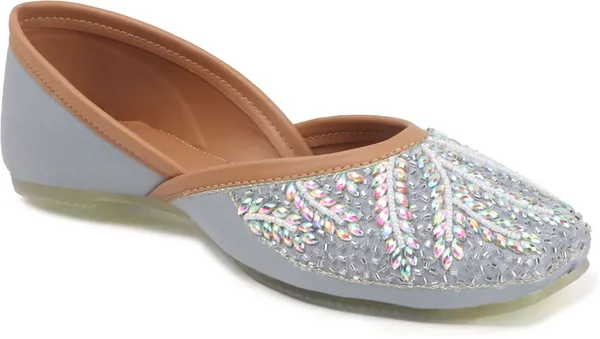 Grey_Synthetic_Leather_Bellies_For_Women