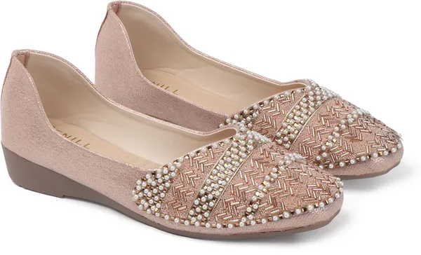 Pink_Synthetic_Leather_Bellies_For_Women