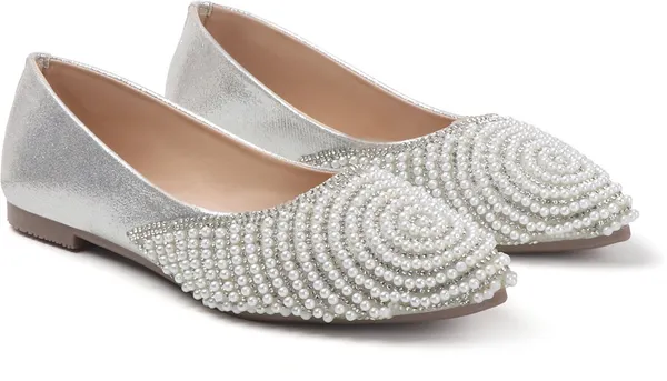 Silver_Synthetic_Leather_Bellies_For_Women