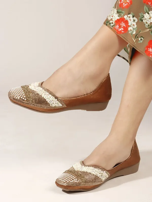 Copper_Synthetic_Leather_Bellies_For_Women