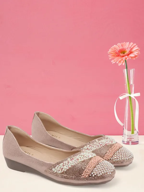Pink_Synthetic_Leather_Bellies_For_Women