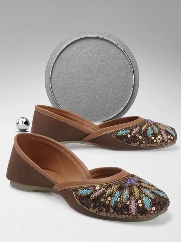 Brown_Synthetic_Leather_Bellies_For_Women