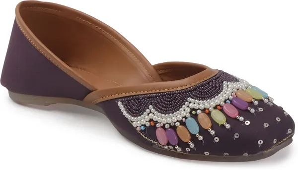 Purple_Synthetic_Leather_Bellies_For_Women