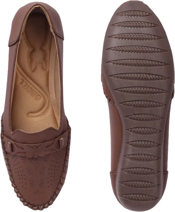 Brown_Synthetic_Leather_Flats_For_Women