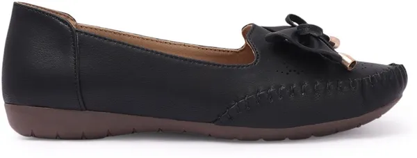 Black_Synthetic_Leather_Flats_For_Women