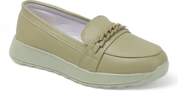 Green_Synthetic_Leather_Bellies_For_Women