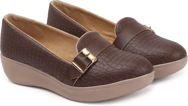 Brown_Synthetic_Leather_Loafers_For_Women