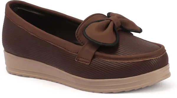 Brown_Synthetic_Leather_Flats_For_Women