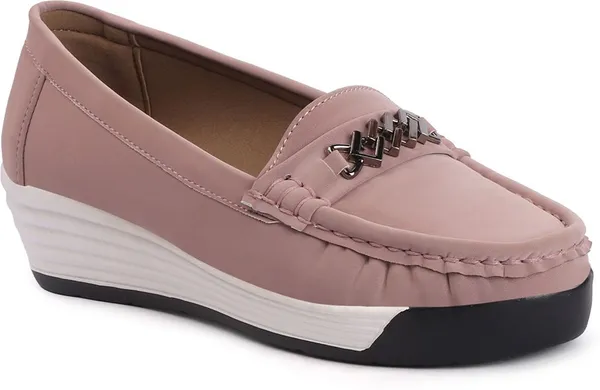 Pink_Synthetic_Leather_Casual_For_Women