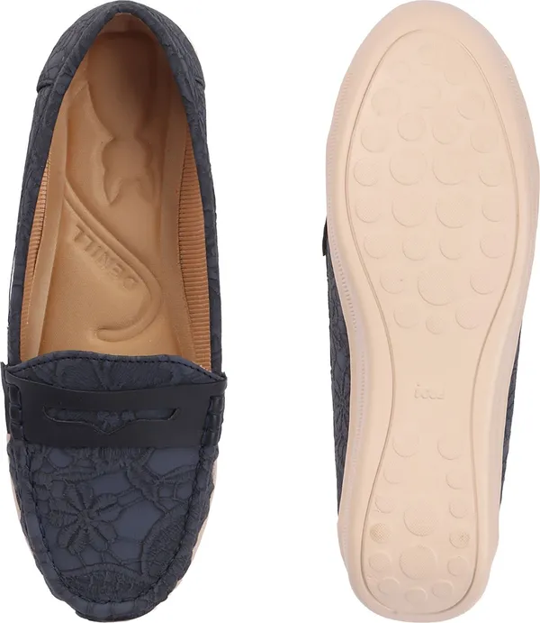 Blue_Synthetic_Leather_Flats_For_Women