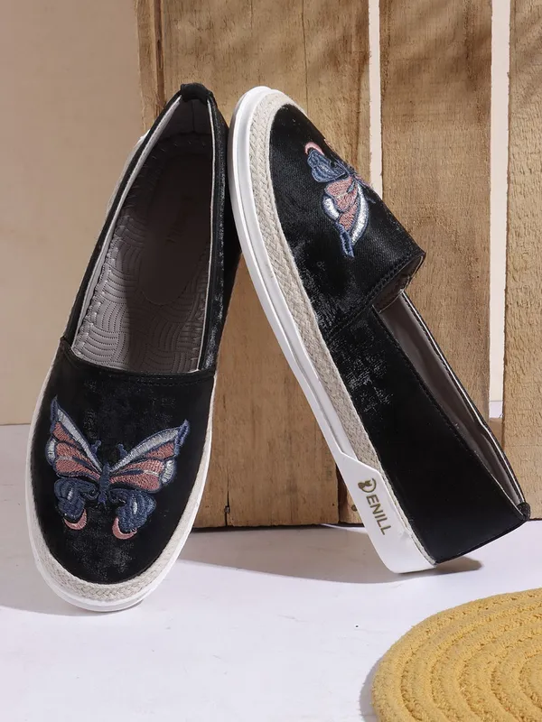 Black_Synthetic_Leather_Casual_Slip_On_Bellies_For_Women